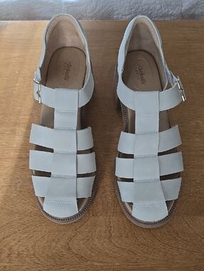 Dr. Scholls Women’s Light Taupe/Cream Fisherman Sandals